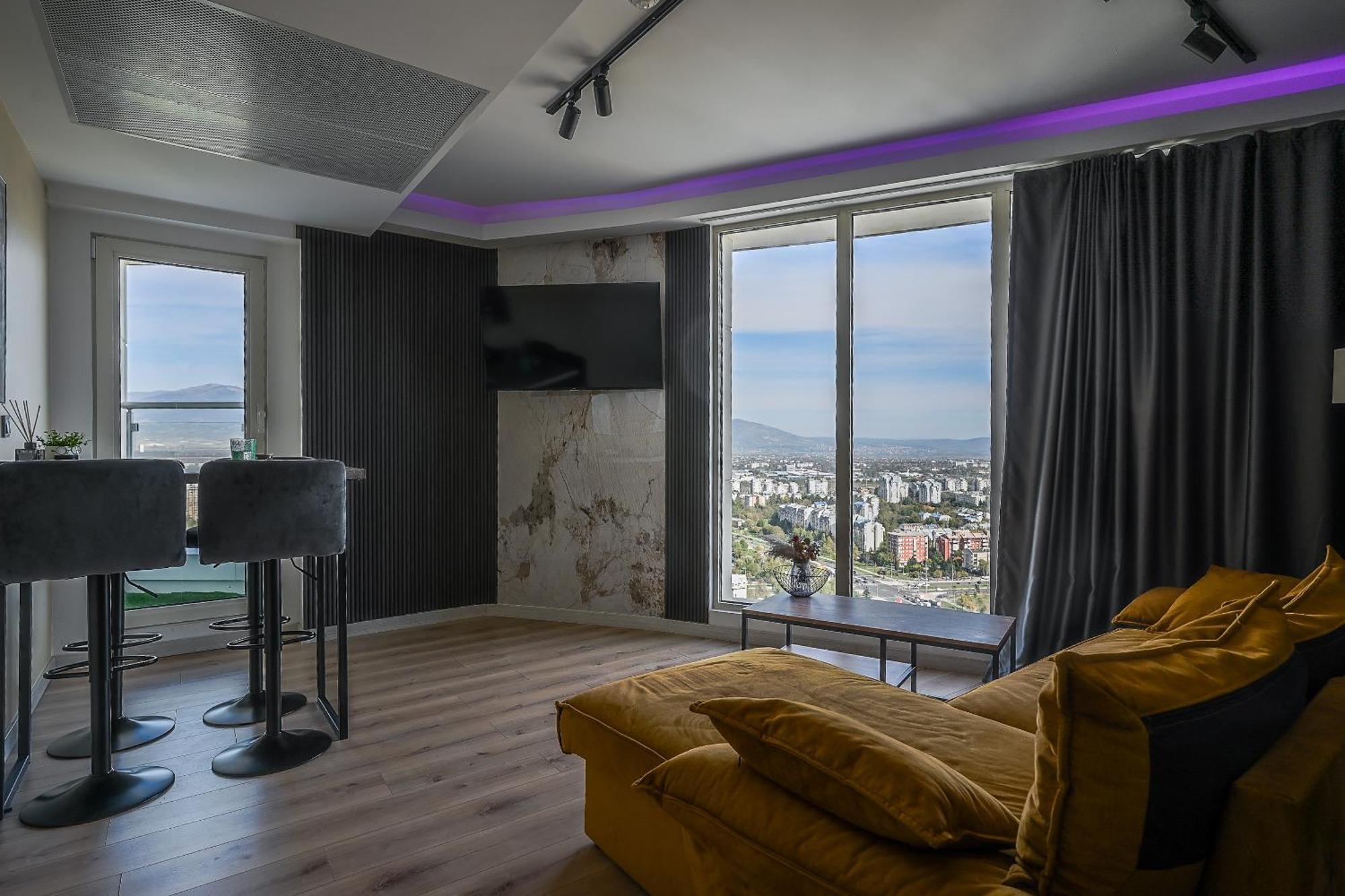 סקופיה Alfred Sky Smart Apartment 29Th Spa Included מראה חיצוני תמונה